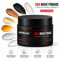 Cire coiffante OEM sous marque privée 360 Styles Wave Pomade Extra Hold Firm Cera Para El Cabello pour hommes MOQ