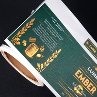 Étiquettes adhésives holographiques personnalisées anti-contrefaçon, papier spécial, texture cuir, estampage à chaud, gaufrage, UV inversé