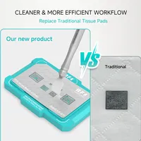 RF4 RF-MRP Pad magnétique de reballing 500 ° Pochoir de soudure BGA en silicone résistant à la chaleur et antidérapant pour iPhone et Android