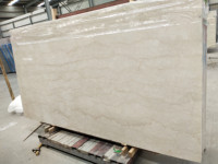 Dalles de marbre Botticino Classic, marbre beige naturel pour murs intérieurs, sols et comptoirs
