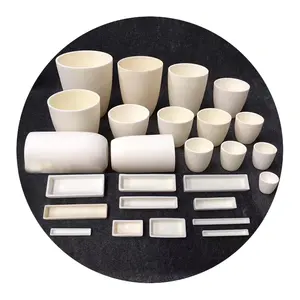 قالب بوتقة قارب الألومينا النقي العالي الصفاء لذوبان الذهب الفضة الألومنيوم - Product Image 1