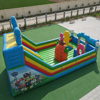 Château gonflable d'extérieur pour enfants avec toboggan, château gonflable pour maison de rebond pour enfants