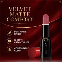 Kit de Rouge à Lèvres Mat Velours Nude Rose Vegan, Waterproof et Couleurs Intenses, Sans Cruauté Animale, Conception Marque Privée, Non-Transfert