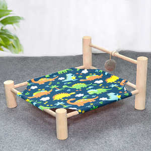 आउटडोर पोर्टेबल शिविर कुत्ते बिस्तर लकड़ी पालतू खाट ऊंचा बिल्ली झूला बिस्तर <span class=keywords><strong>Foldable</strong></span> ऊंचा पालतू बिस्तर - Product Image 5