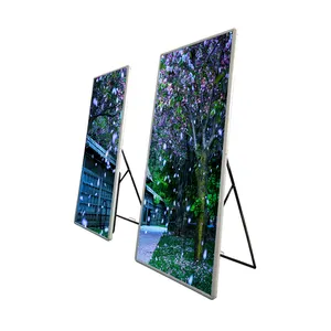 Mini Oem Indoor Full Color Beweegbare Floor Stand P1.86 P2 P2.5 Led Poster Display