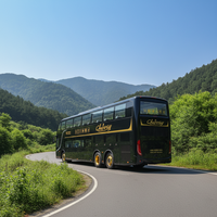 Bus de tourisme de luxe à deux étages, diesel, pour visites urbaines, 50-65 places, bus de tourisme, état neuf, conduite à gauche, manuel et automatique disponibles