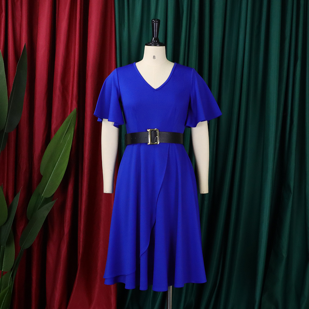 Royal Blue Dress Church - Elegant Maxi Dress for Women