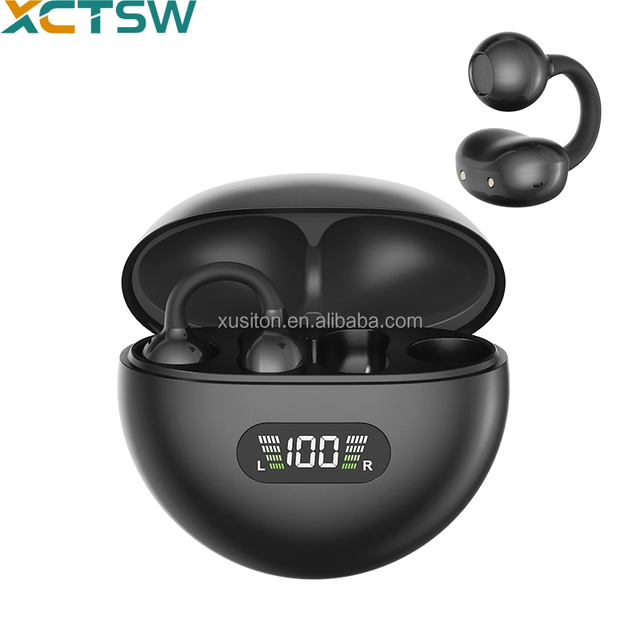 Gaming TWS 5.4 Wireless Earbuds ENC Wearing Ear Clips Without Sensation LED Display Smart Touch BT Call Q71 Wireless Earphones