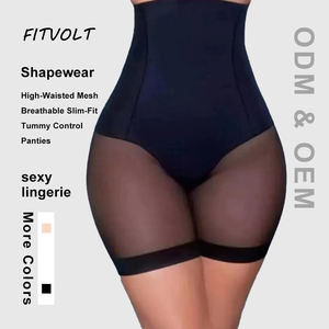 FITVOLT Bragas Moldeadoras Firmes, Transpirables y Sin Costuras, de Cintura Alta, con Efecto Realce de Glúteos, de Malla, Tallas Grandes <span class=keywords><strong>para</strong></span> Mujer - Product Image 1