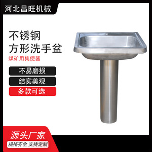 Lavabo Cuadrado de Acero Inoxidable Changwang, Lavabo de Baño para Exteriores con Doble Orificio - Product Image 3