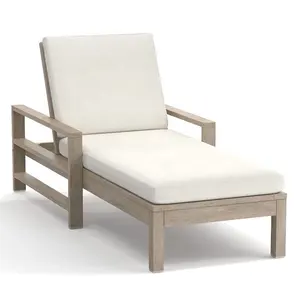 Bán Hot Vườn Patio Sling Sun Lounger Hiện Đại Boong Ghế Ngoài Trời Recliner Tếch Bãi Biển Chaise Lounge Ghế