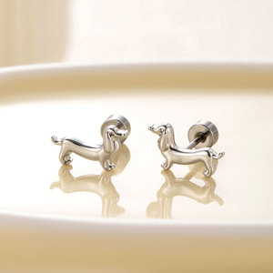 Boucles d'oreilles clous de luxe en acier inoxydable 316L et titane, bijoux de mode pour femmes - Product Image 2