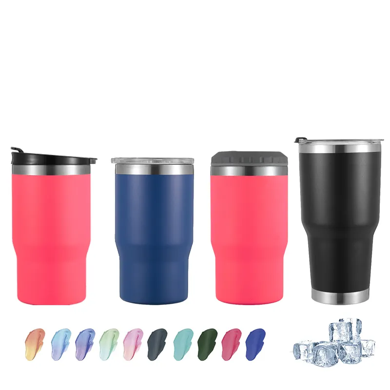 Amazon top seller Christmas mugs gift 20oz 30oz double wall stainless steel travel mugs tumbler cups in bulk with different lids