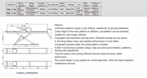 Oferta Especial: Elevador de Tijera Hidráulico Eléctrico de 4.5 Toneladas para Alineación de Ruedas, Elevador de Coches con Dos Gatos - Product Image 2