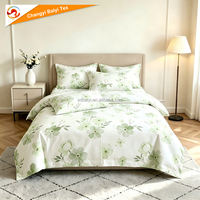 Parure de lit 100 % coton doux pour la peau, ensemble de draps de luxe imprimés, housse de couette et couverture de lit