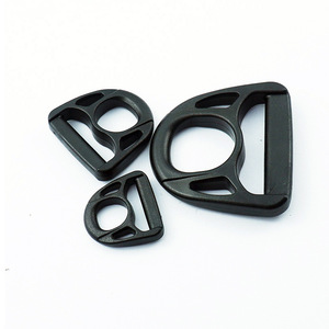 Hebilla de plástico en forma de D para bolsos, resistente al desgaste, accesorios duraderos para mochilas J8-020, color sólido - Product Image 1