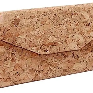 Wholesale Sunglasses Cases Portable Vegan Cork Eyeglasses Pouch Folding Luxury Eye Glasses Packaging with Custom logo - Product Image 2
