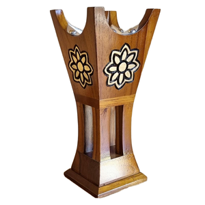 เตาเผาเครื่องหอมไม้กลวงทรงกลม - Product Image 1