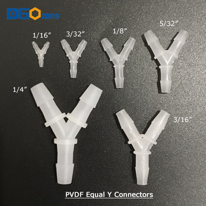 1/4in pvdf phụ kiện đường ống Ozone kháng bằng Y nối O3 phụ kiện - Product Image 2