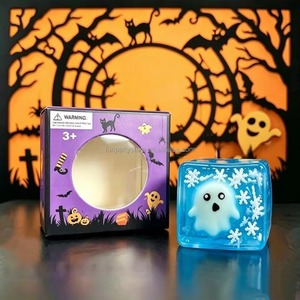 Bonito Cubo con Temática de Halloween, Juguete Antiestrés de Compresión Lenta, Juguete Sensorial para la Oficina, Alivio del Estrés, Promoción, Juguetes Fidget - Product Image 6