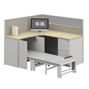 مكتب منحني محطة عمل مكاتب أثاث تنفيذي حديثة لطاولة غرفة تصميم قسم مع أدراج - Product Image 1