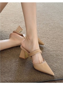 Nouveauté 2026 : Escarpins à bout pointu pour femme, plateforme épaisse, semelle monobloc, confortables et antidérapants, style décontracté - Product Image 6