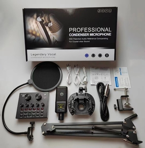 ไมโครโฟนคอนเดนเซอร์ Vason Professional รุ่น BM800 ชุดการ์ดเสียง V8 สำหรับการบันทึกเสียงถ่ายทอดสดทางเว็บ - Product Image 4