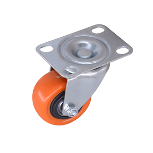 MW Manufaktur niedriger Preis 1,5 Zoll 2 Zoll leichte orange Pvc 360 Lenk rollen - Product Image 3