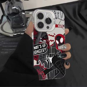 Nuova Moda <span class=keywords><strong>Cover</strong></span> per <span class=keywords><strong>iPhone</strong></span> con Etichetta <span class=keywords><strong>Rossa</strong></span> Spider-Man, Tecnologia IMD, Colore Argento, per <span class=keywords><strong>iPhone</strong></span> <span class=keywords><strong>11</strong></span> 12 13 14 15 16 Promax, Accessori per Telefono - Product Image 3