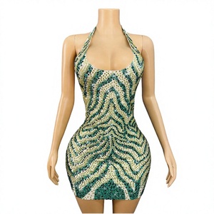 Ladies Spandex Bodycon Mini <b>Dress</b> Sleeveless Strapless Backless Eco-Friendly Party <b>Dress</b> Wholesale - Product Image 4