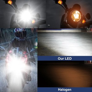 1Pcs H4 LED 오토바이 CSP 헤드라이트 전구 자동차 오토바이 H4 하이/로우 빔 화이트 6000K 오토바이 헤드램프 12V - Product Image 6