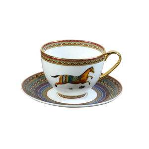 <span class=keywords><strong>Assiettes</strong></span> <span class=keywords><strong>de</strong></span> Luxe Vintage en Céramique, <span class=keywords><strong>Assiettes</strong></span> <span class=keywords><strong>de</strong></span> Dîner Royales en Céramique, Plat <span class=keywords><strong>de</strong></span> <span class=keywords><strong>Service</strong></span> en Porcelaine Motif Cheval - Product Image 4