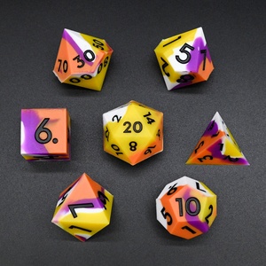 Board Game <strong>Colored</strong> Multiside Polyhedral Food Grade Silicone <strong>Dice</strong> <strong>Set</strong> for Dungeons and Dragons - Product Image 5