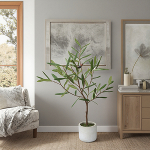 Nghệ Thuật Hiện Đại Trang Trí <span class=keywords><strong>Bonsai</strong></span> Ô Liu Bảng Cây Chậu Cây Nhân Tạo Với Trái Cây Nhựa Vải Lụa Cho Phòng Trang Trí Nội Thất - Product Image 3