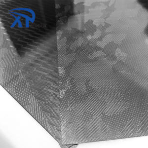 Feuille de camouflage noire en fibre de carbone 3K Feuilles de résine époxy tissées 1mm à 5mm - Product Image 3