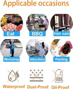 Delantal Desechable Transparente Impermeable de PE con Tirantes Cruzados, Ideal para Cocinar, Limpiar y Proteger en el Procesamiento de Alimentos - Product Image 5