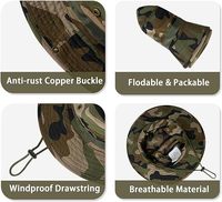 Chapeau Bob Réversible UPF 50+ pour Homme – Idéal Randonnée, Pêche, Camouflage Imprimé par Transfert – Large Bord – Collection Été