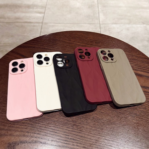 Custodia Morbida in Silicone TPU Antiurto per <span class=keywords><strong>iPhone</strong></span> 18 16 15 17 14 13 12 11 Pro Max Plus, Colore Caramella con Texture Rugosa - Product Image 2
