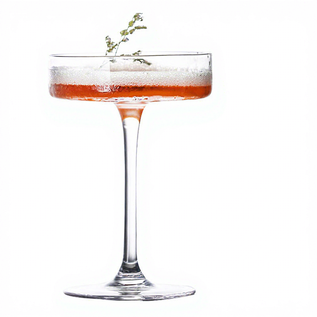 Copa de martini de 170 ml con corte cruzado.