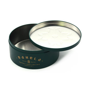 Hộp thiếc đựng bánh quy tròn, in ấn tùy chỉnh, chất liệu thực phẩm, có nắp, bao bì trang trí, hộp quà bánh quy - Product Image 4