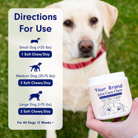 Friandises pour la santé des articulations et des hanches des chiens avec glucosamine, MSM et sulfate de chondroïtine - Absorption rapide et sûre - Soutient les articulations pour toutes les races