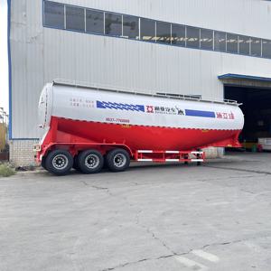 Camion-citerne à ciment en vrac à prix d'usine, semi-remorque porte-citerne pour ciment sec avec moteur diesel - Product Image 4