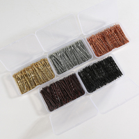 Épingles à cheveux en métal robuste en forme de U, logo personnalisé en gros, noir, or, blond, pour femmes et filles