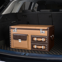 Organisateur de coffre de voiture pour SUV et berlines, boîte de rangement de cargaison, grande capacité, antidérapant, imperméable, haute qualité, robuste