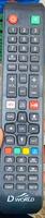 Télécommande universelle pour Smart TV Samsung HDTV Appareil électroménager Pile AAA Portée de 8 à 10 m Fonction automatique Fonction anti-choc