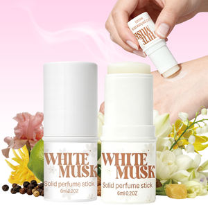 Parfum Solide Musc Blanc Sans Alcool à Marque Blanche, Formule Huileuse aux Ingrédients Botaniques, Eau <span class=keywords><strong>de</strong></span> Parfum Fraîche, Meilleure Vente - Product Image 1