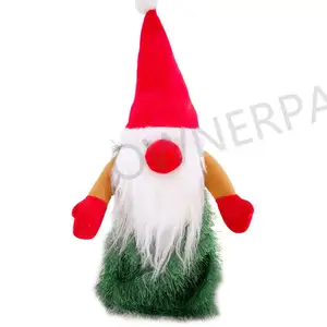 2025 Gnomo Santa muñeco eléctrico de peluche regalos de juguete decoraciones navideñas animadas