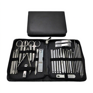 Kits de manucure et pédicure professionnels en acier inoxydable pour les soins de beauté en salon avec un design luxueux et un emballage en boîte - Product Image 1