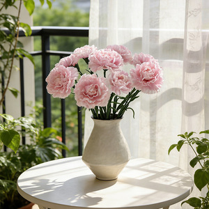 Flores de Clavel Artificiales Ruilisi, Tallo Único, Seda Realista, Decoración para Bodas y Hogar - Product Image 3
