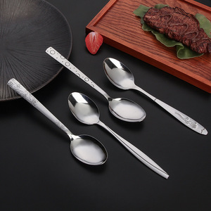 Bán Buôn Dày 410 Thép Không Gỉ Mô Hình Hộ Gia Đình Muỗng Dao Kéo Cà Phê Khuấy Muỗng Phục Vụ Bạc Muỗng Bộ Đồ Ăn - Product Image 6